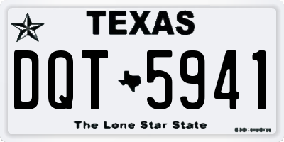 TX license plate DQT5941