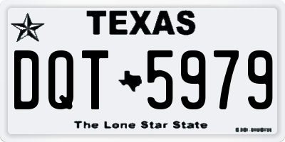 TX license plate DQT5979