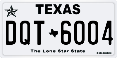 TX license plate DQT6004