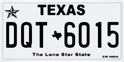TX license plate DQT6015