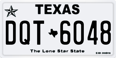 TX license plate DQT6048