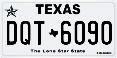 TX license plate DQT6090