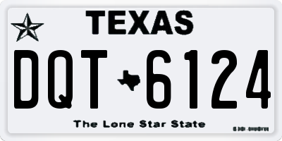 TX license plate DQT6124