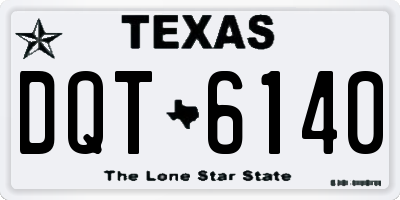 TX license plate DQT6140