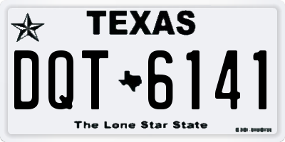 TX license plate DQT6141