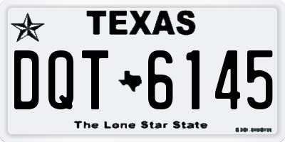 TX license plate DQT6145