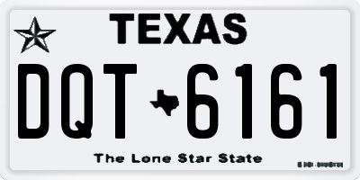 TX license plate DQT6161