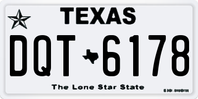 TX license plate DQT6178