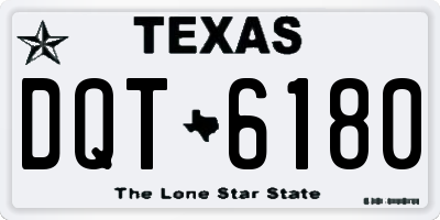 TX license plate DQT6180
