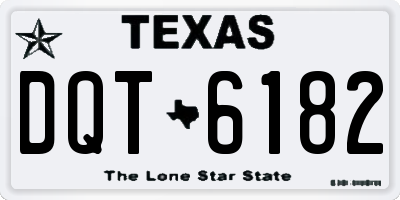 TX license plate DQT6182