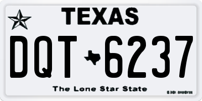 TX license plate DQT6237