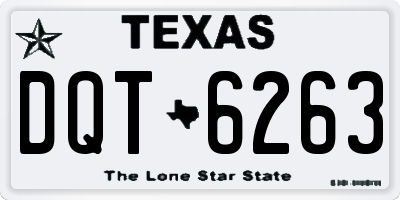 TX license plate DQT6263