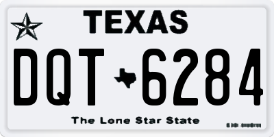TX license plate DQT6284