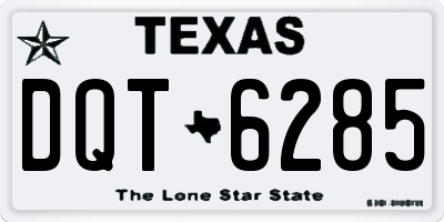 TX license plate DQT6285