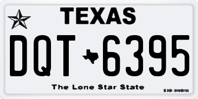 TX license plate DQT6395