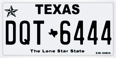 TX license plate DQT6444