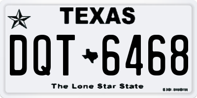 TX license plate DQT6468