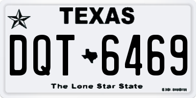TX license plate DQT6469