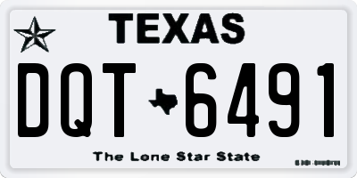 TX license plate DQT6491