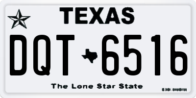 TX license plate DQT6516