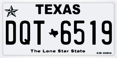 TX license plate DQT6519