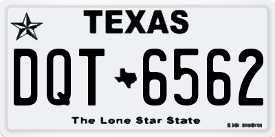 TX license plate DQT6562
