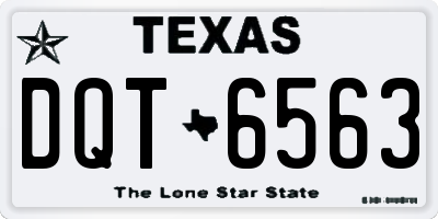 TX license plate DQT6563