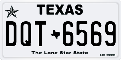 TX license plate DQT6569