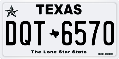 TX license plate DQT6570