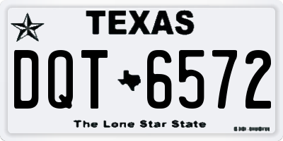 TX license plate DQT6572
