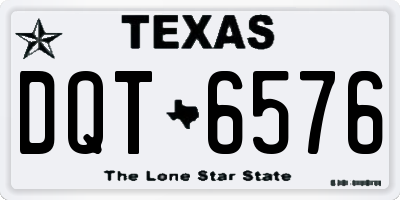 TX license plate DQT6576