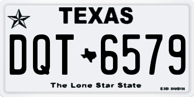TX license plate DQT6579