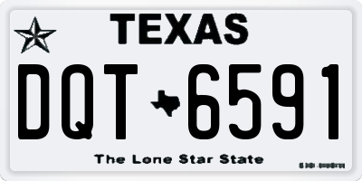 TX license plate DQT6591