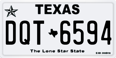 TX license plate DQT6594