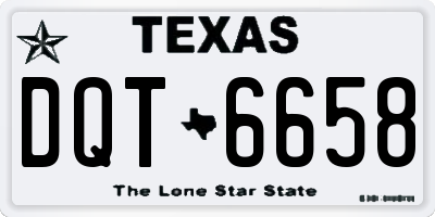 TX license plate DQT6658