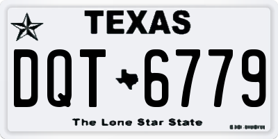 TX license plate DQT6779
