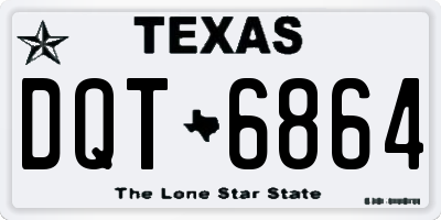 TX license plate DQT6864