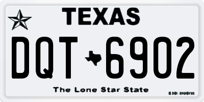 TX license plate DQT6902