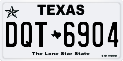 TX license plate DQT6904