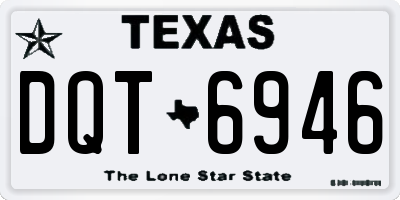 TX license plate DQT6946