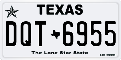 TX license plate DQT6955
