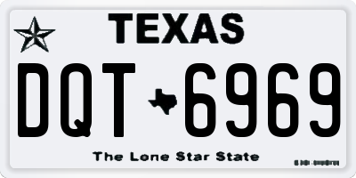 TX license plate DQT6969