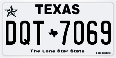 TX license plate DQT7069