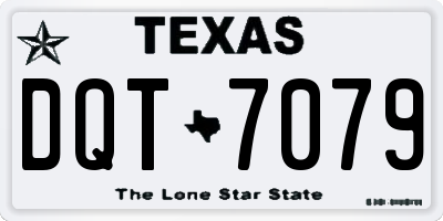 TX license plate DQT7079