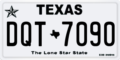 TX license plate DQT7090