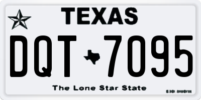 TX license plate DQT7095