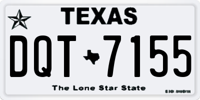 TX license plate DQT7155