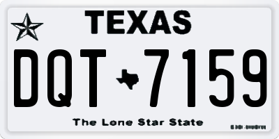TX license plate DQT7159