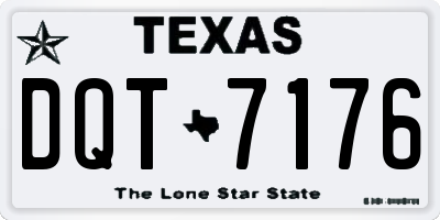 TX license plate DQT7176