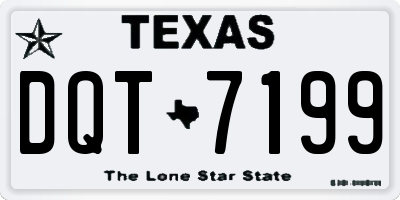 TX license plate DQT7199